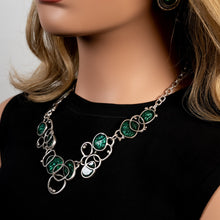 Euphoria Green Necklace and Earrings Set - Cherry Blossom