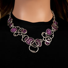 Euphoria Purple Necklace and Earrings Set - Cherry Blossom