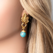 Gold Sour Cherry Turquoise - Cherry Blossom